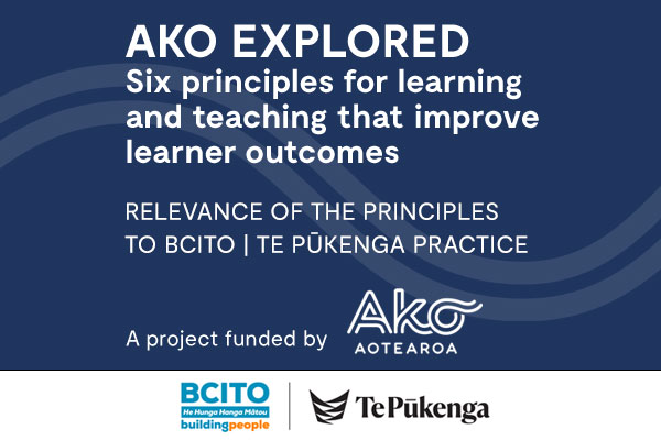 BCITO | Te Pūkenga | Relevance of the principles