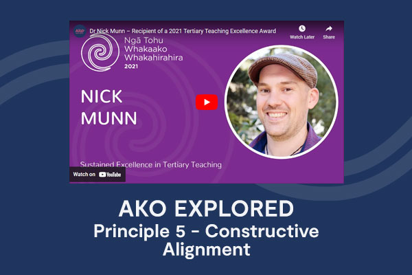 Principle 5 | Constructive Alignment | Dr Nick Munn