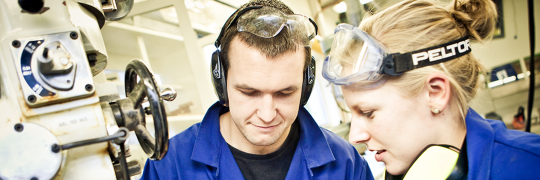 Two industrial tertiary students