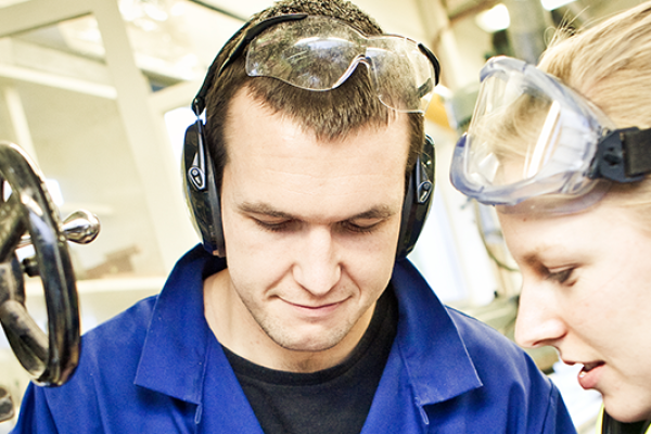 Two industrial tertiary students