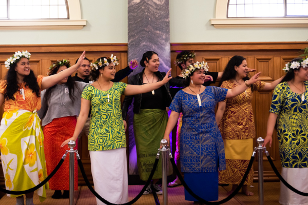 A group of pacific students