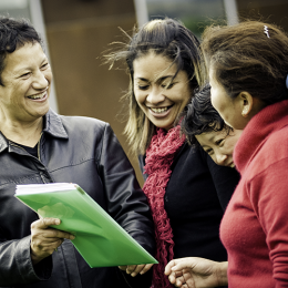 A teacher shares a document with her students